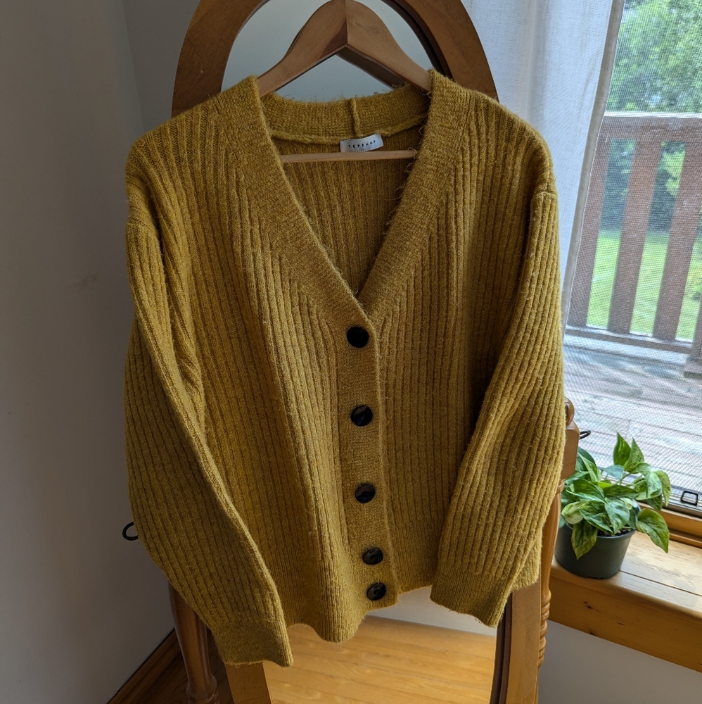 🌼 Topshop - Mustard yellow cardigan
